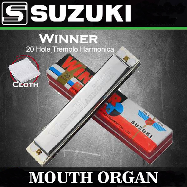 Suzuki Winner 20 Holes Tremolo High Quality Harmonica Mouth Organ(Key-C)